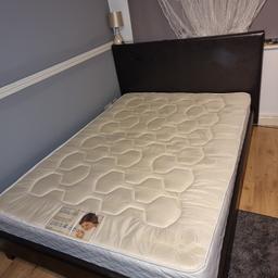 For sale double bed with mattress ( spring mattress).
No damages, very good clean condition. From pet and smoke free home.

Dismantled and ready to go.

Transport possibly if local