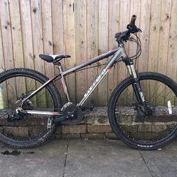 Carrera Vengeance Mountain Bike
18” Frame
26” Wheels 
Disc Brakes
Front Suspension 
Full working order. 

Any questions please ask

(WILL BUY & PART EXCHANGE FOR CARRERA, VOODOO, CUBE, BOARDMAN, SPECIALIZED, CLAUD BUTLER, GT, GIANT, PINNACLE ETC)