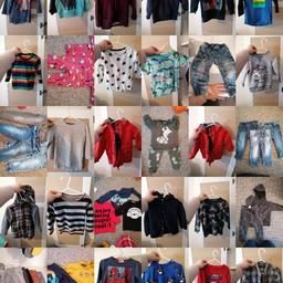 Large bundle of boys next clothes not everything is photographed. There is 3 coats, 10 sets of joggers, 6 pairs of jeans, a dungaree outfit, pajamas, grows and then to many tops, sweaters and jumpers to count.

Collection from Kidsgrove