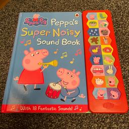 Peppa pig super noisy sound book
Press the characters for them to make noises
£4
Collection Atherton