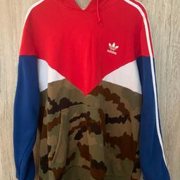 Adidas hoodie camouflage outlet rot blau