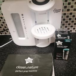 Tommee tippee perfect prep machine like new with booklet and new filter, new filter alone is £10 online, collection Wednesbury ws10