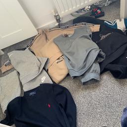 5 tracksuits and a genuine Ralph Lauren jumper still lots of wear out of them
