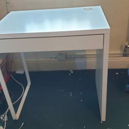 ikea desk with draw in white,