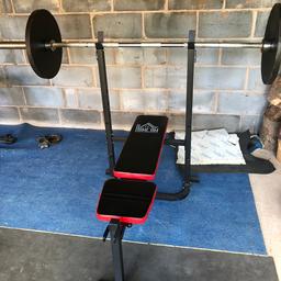 Bench press (incline or flat)
25kg Olympic bar
2x 20kg plates
2x 10kg plates
2x 2.5kg plates
Weight claps each weighing 2.5kg
Wooden squat rack
Cable set up
Concrete dumbbells:
2 x 20kg
2 x 10 kg
1 x 15 kg
Curl bar weighing 20kg
Large mirror (Brand new)
Smaller mirror
Large roll of rubber for flooring
£380 for the lot Ono