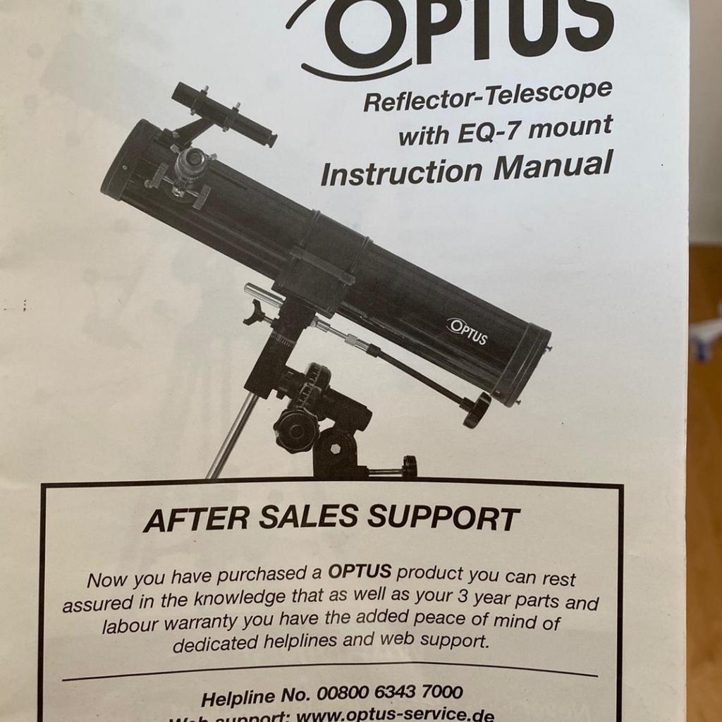 Optus telescope sale manual