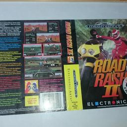 road rash 2 game artwork in a frame