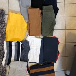 große-122/128, selten getragen, 13 stück, 6- tshirts, 1- pullover, 1-hemd, 5- jeans, alle sind von h&m