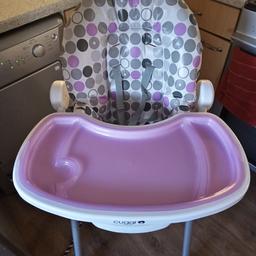 like new
adjustable height
adjustable seat recline
removable food tray
bought for grandchild at my house but only used a few times because of lockdown
collection only Skellow
no offers- as I've said hardly used so like brand new