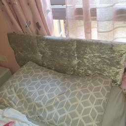 had bed for only 5 months selling as we are getting a double. it's a silver crushed velvet bed