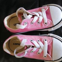 Toddler converse size 6  pink, used but good condition