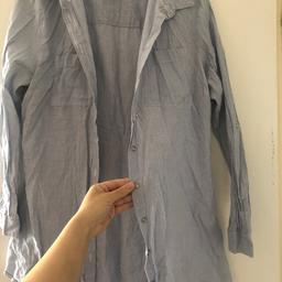 Shirt/ top. Really flattering when ironed can be worn open over a nice outfit or closed as a top with leggings for example. 12