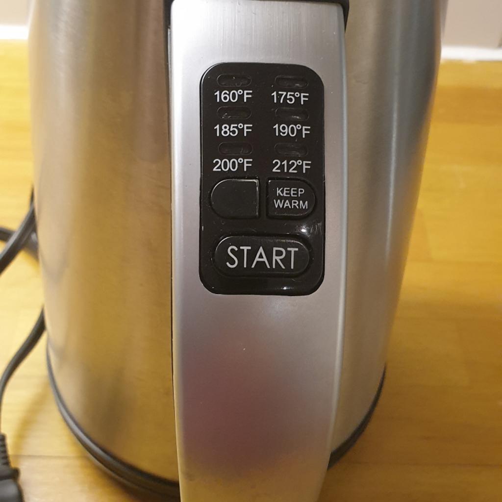 Epica 6temperature Steel Cordless Kettle in W2 London for £10.00 for