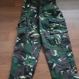 Brand new camo trousers
size 9-10
can be used for Airsoft, fancy dress or for normal use.
can be collected from B32 or B65. Delivery or post can be arranged for an additional fee.