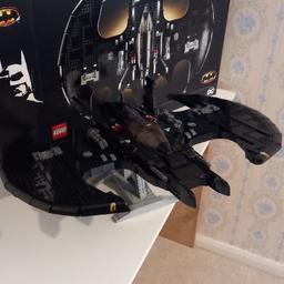 here we have the lego batman bat wing built once and displaye can be dismantled but is still built at the moment
