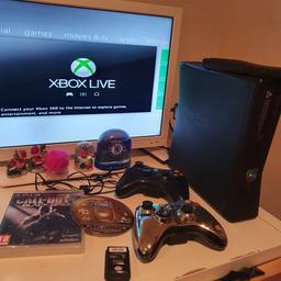 Xbox 360 250gb 
2 controllers 
3 games minecraft / call of duty and crank
fully working 
collection only thanks