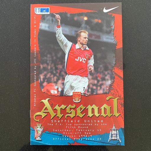 Buy & Sell Bexley Barnehurst - Bexley - Photos for Arsenal v Sheffield Utd Football Programme 99