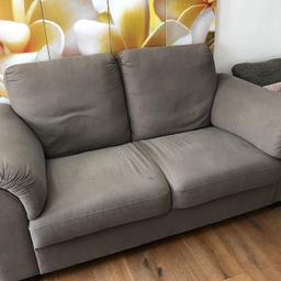 Beige/grey two seater IKEA Tidafors sofa. Well used but still plenty of life in it. Couple of small stains (as shown) & split in centre back but this doesn’t affect its use & not easily seen.
Cash on collection only.
Size; 190cms wide, 95cms deep & 95cms tall.
Available from 24th April.