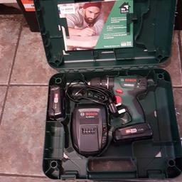 bosh 1800 li 2 18v drill brand new in box spare battery never been used