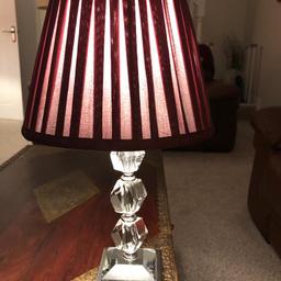 2 glass lamp bases and shades in excellent condition. Pet and smoke free home. £10 each. Collection from Hagley