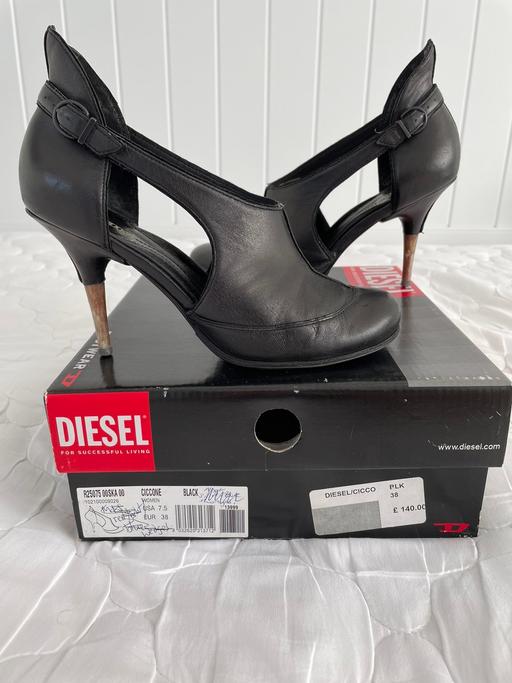 Buy & Sell Barnet East Barnet - Barnet - Photos for Diesel ladies black leather shoes size 5 / 38