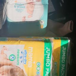 size 1 x2 jumbo pack and size 3 nappies jumbo pack
