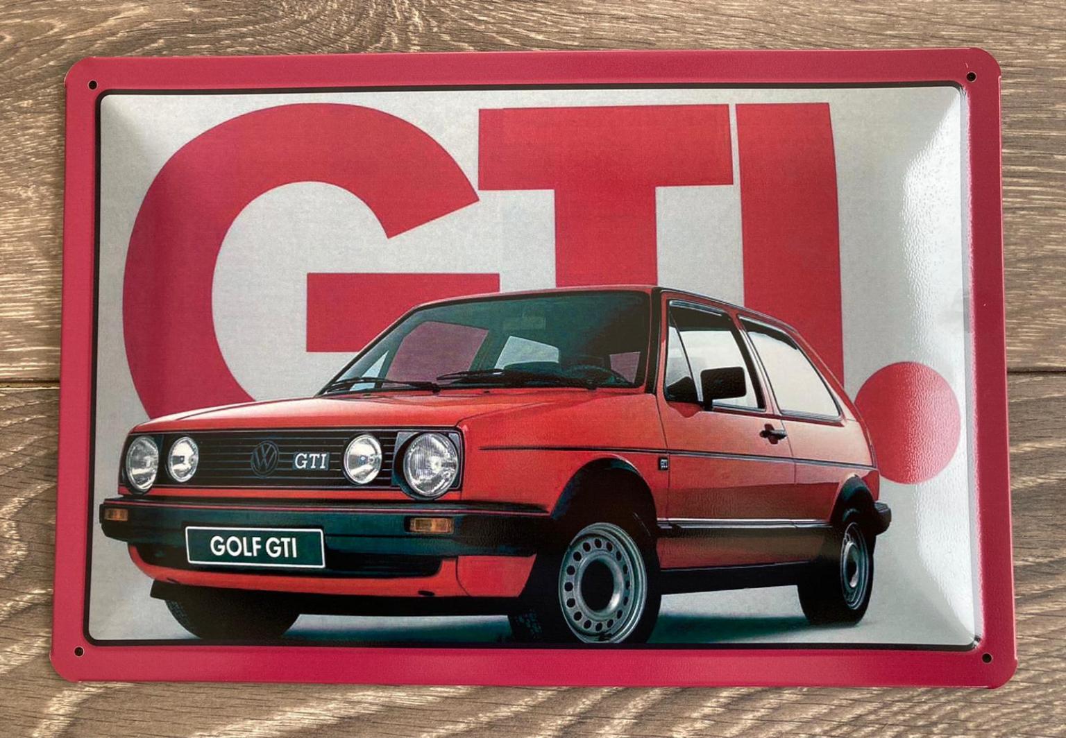 Vw Golf 2 gti Schild Blechschild Metallschild in 3430 Gemeinde Tulln an ...