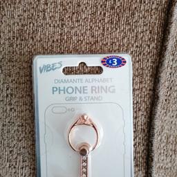 Brandnew grip and stand phone ring letter J