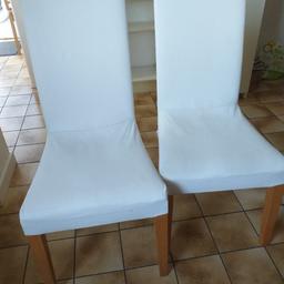 4 dining chairs well used but new covers would give them a new lease of life !!