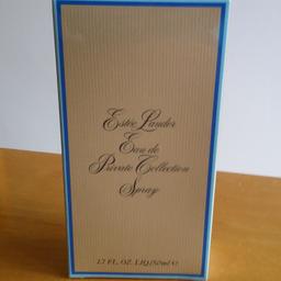 Never opened, still sealed in cellophane covering.

Estée Lauder Eau de Private Collection 50ml spray

Collection only.