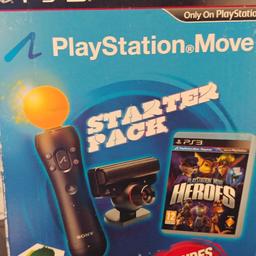 includes 
playstation move motion controller
playstation eye camera
playstation move heroes 
box is worn due to age 
all contents in box are very good condition
collection only