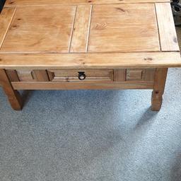 pine coffee table good condition with draw £20 o.v.n.o collection only