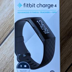 Brand new Fitbit charge 4. Received as gift but unwanted so selling on. Has been opened as per pictures and worn a few hours. Comes with everything as RRP. Screen is immaculate, has never been worn outside.

Great device with in-built GPS and music storage for Deezer and Pandora. Also features Fitbit pay for easy payments from your wrist.

Customizable watch faces and bands. Comes with the original small and large bands.
