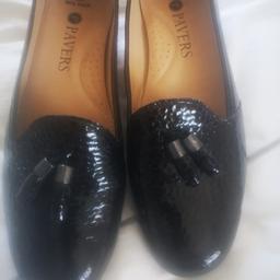 Never worn comfortable loafer paver shoes.. Patent soft leather... Small block heel. Bargain.. Got them home realised not my type