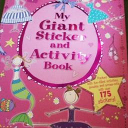 MY GIANT STICKER AND ACTIVITY BOOK. PACKED WITH OVER 175 STICKERS PACKED WITH FUN _FILLED ACTIVITIES PUZZLE S AND PRESS _OUTS WITH OVER 175 STICKERS. LOVELY BOOK DON'T MISS OUT LIMITED LAST ONE. DO PAYPAL POST AND DROP OFF FEW MILES SMALL COST. BEAUTIFUL BOOK SALE PRICE.