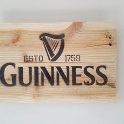 'Guinness' shabby chic bar sign. Handmade from reclaimed timber. Approx. 29x19cm size. Can be wall hung or stand on a shelf or mantelpiece. Has a lacqueured finish to preserve the image and make it hard wearing.
Follow me on facebook and instagram, @beechavecollective