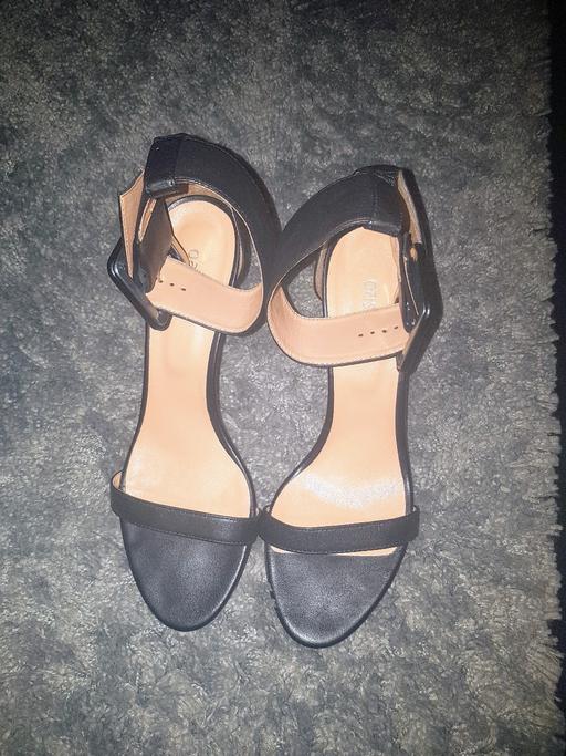 Buy & Sell South East London Camberwell - South East London - Photos for Oasis Black Leather Strap Ankle Sandals