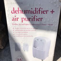 Dehumidifier and air purifier.
Pick up only.
Smoke free home.
£35 ONO