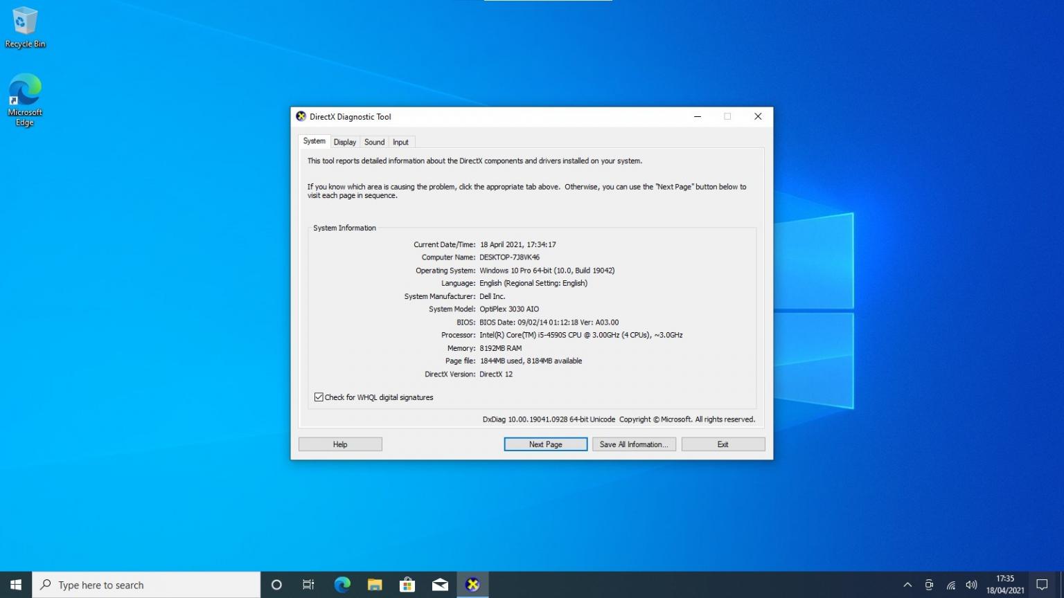 dell Optiplex 3030 aio in OX15 Cherwell für 180,00 £ zum Verkauf ...