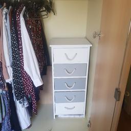 Was originally for the bathroom but I used it in my cupboard for socks and scarves.
Had for approx 1 year.
Mint condition apart from the top as seen in photos but can be easily painted, tipexxed, covered.
Deceptively spacious
Collection only from East Ham.
Delivery within 5 mile radius will be £10