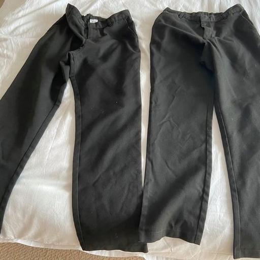 Buy & Sell Tyne and Wear Newcastle upon Tyne - Photos for Boys 10-11 year Black school trousers(2pairs)