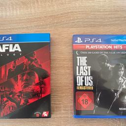 Ich verkaufe 2 Spiele PS4

- Mafia Trilogy      —>   20€
- The Last of us   —>   10€

Es gibt auch Einzel kaufen. Oder 2 Spiele 30€

Kein Umtausch!

Abholung oder Versand möglich!