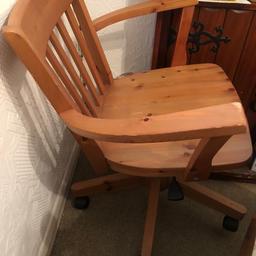Wooden swivel chair in good used condition.
Collection only from BR1.