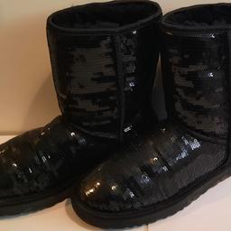 Black ugg boots size 6 worn twice