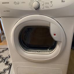 Hoover 9kg condenser dryer full working order and in good condition. Delivery available