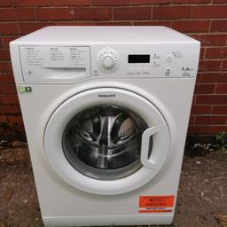 Hotpoint washing machine 7kg 1400spin has been serviced and cleaned inside and out great machine works well no issues can be delivered locally within the price and installed plus old appliance taken away u can also collect at will if further than Walsall area then abit of fuel money wud be great this machine comes with 3 months warranty too I'm a genuine seller to shpock and if u read my feedback before buying that wud be good pls contact me 07503441820 if any questions I'm also an appliance repair man and also man with a van I do almost anything so pls don't hesitate to contact me thank u for looking