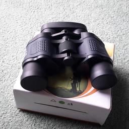 Brand new used once high quality binoculars 60x60 night vision to and compass on top