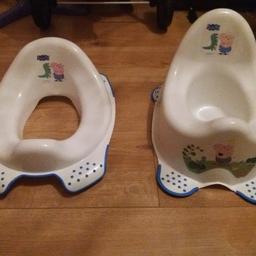 potty and toilet seat. potty only used for a couple of weeks and toilet seat not used as my little boy didn't like it