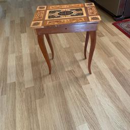 Vintage table musical box collection only little wobbly but usable hence price