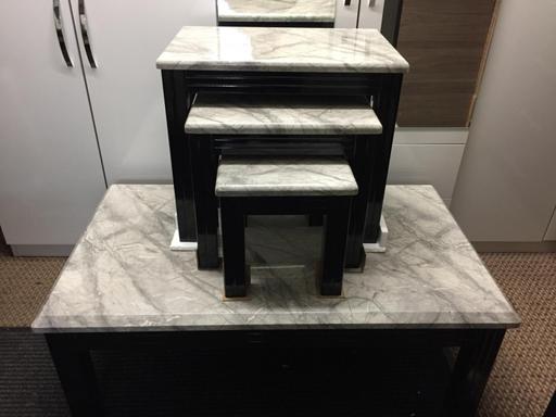 Buy & Sell West Yorkshire Bradford - Photos for Marble effect 1+3 coffee table set